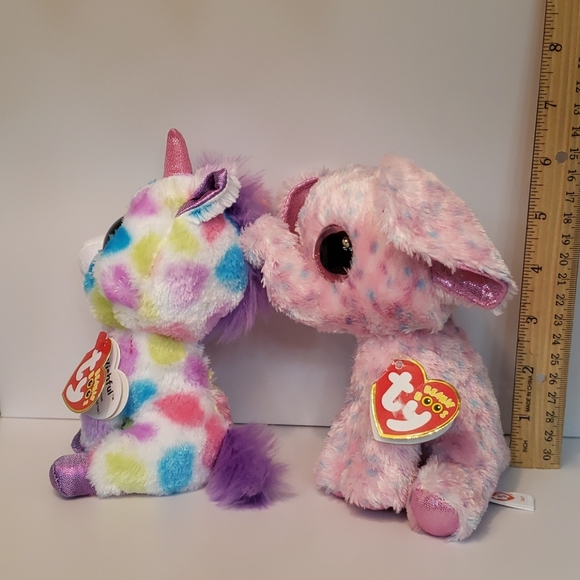 Ty Beanie Boo bundle Wishful & Ellie stuffies - Picture 2 of 8